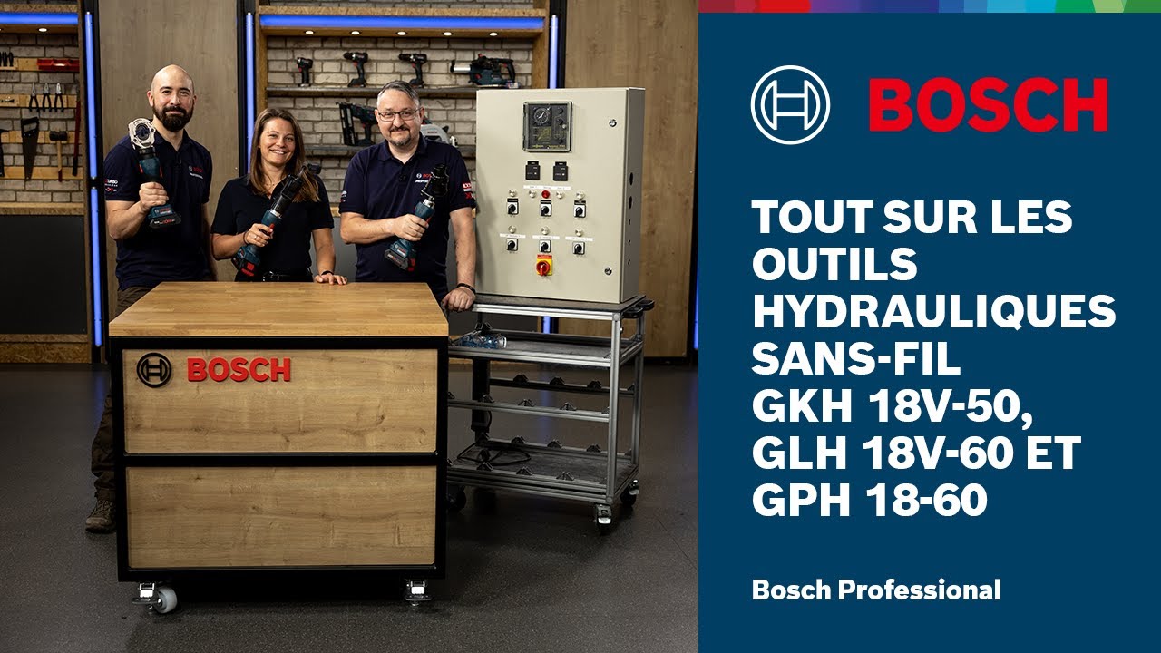 Tout sur les outils hydrauliques sans-fil GKH 18V-50, GLH 18V-60 et GPH 18-60