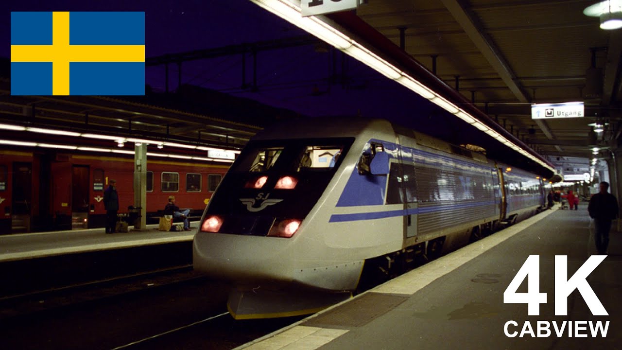 SWEDISH EXPRESS TRAIN - 4K CABVIEW (Gothenburg to Stockholm)