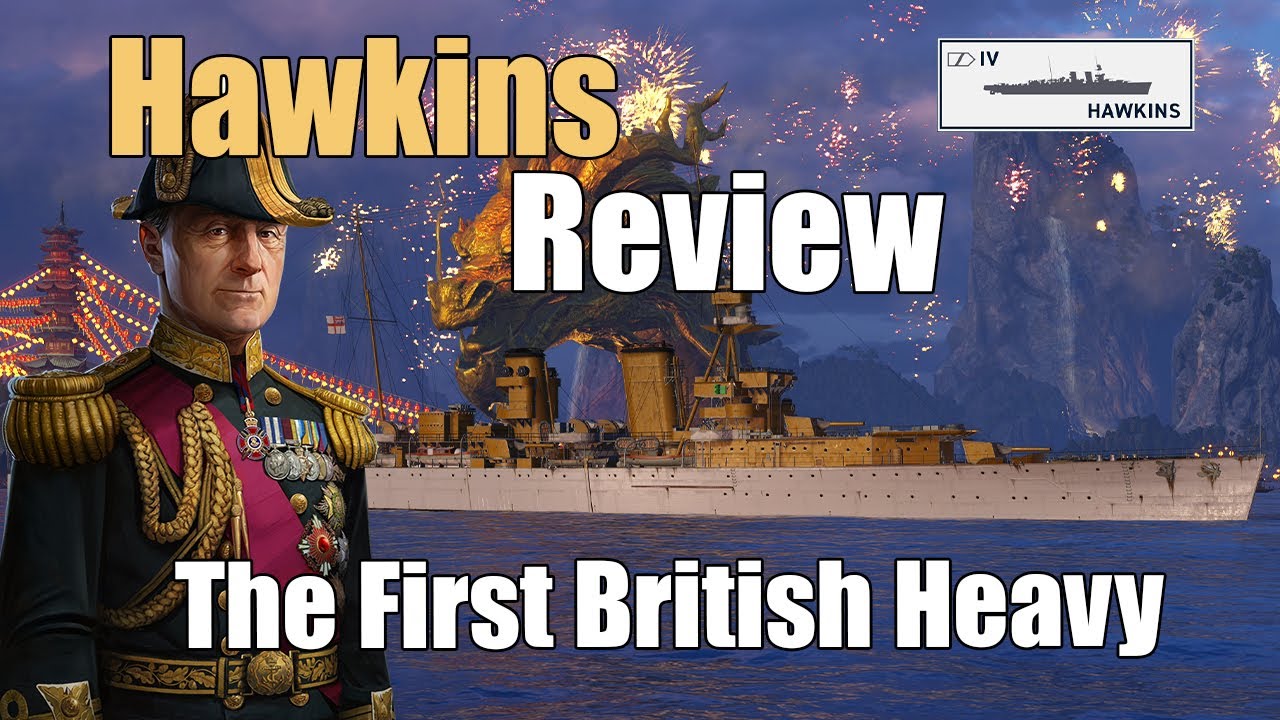 Hawkins Heavy Cruiser Review | World of Warships Legends | 4k | Xbox Series X PS4 PS5