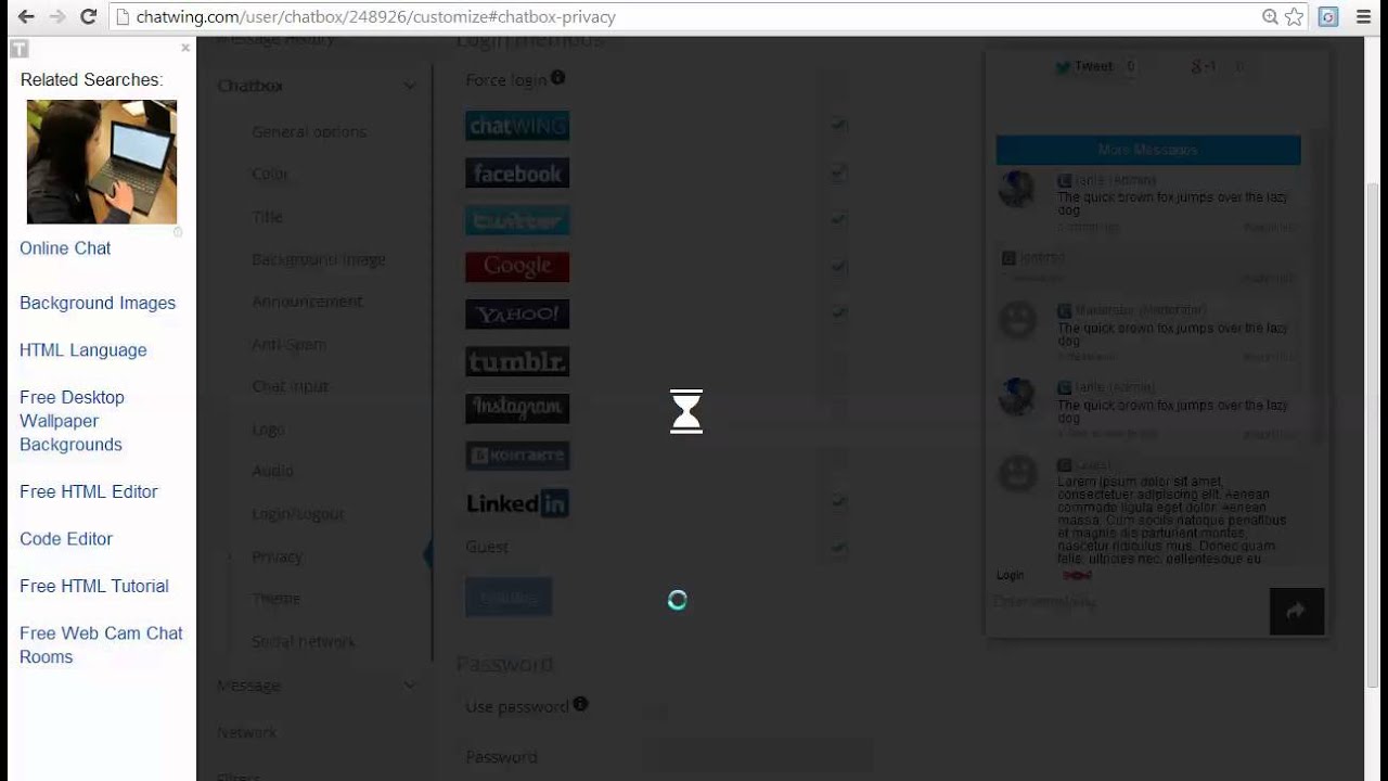 Make a Shoutbox - real-time chat for website