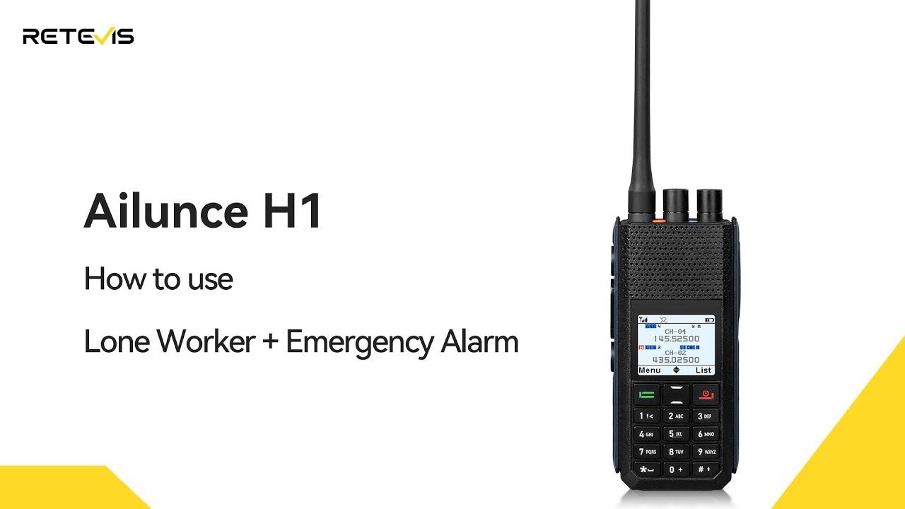How to use Lone Worker+Emergency Alarm on AilunceH1