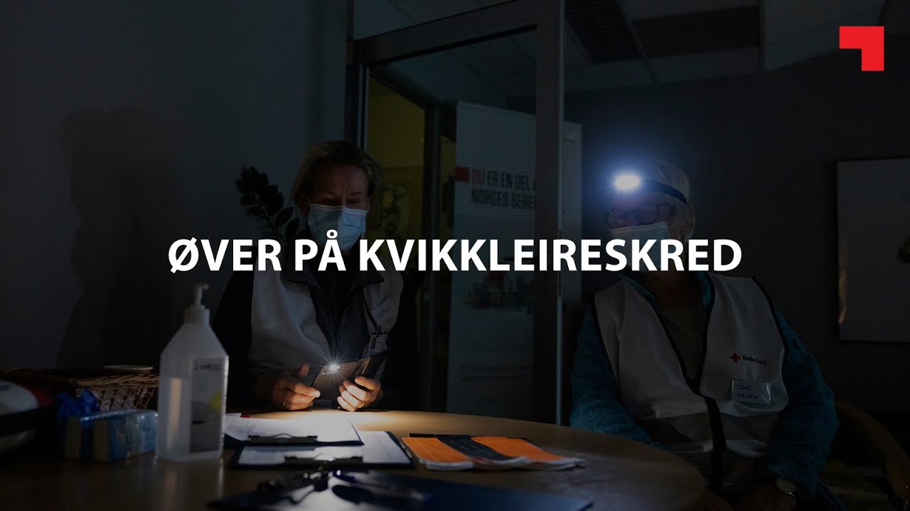 Øver på kvikkleireskred | Trondheim Røde Kors engasjerer lokalbefolkningen i kriseberedskap