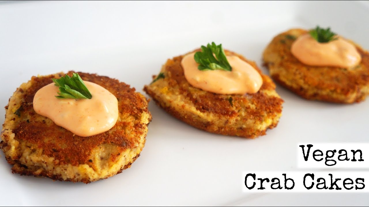 Vegan Crab Cakes | with Sauce (Vegan Valentine's Day Food)