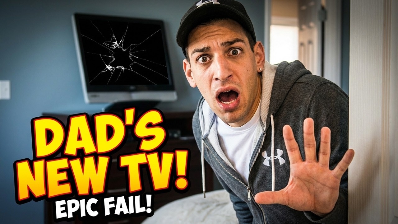 Bashing my Dad's TV - DAD FREAKS OUT!!!