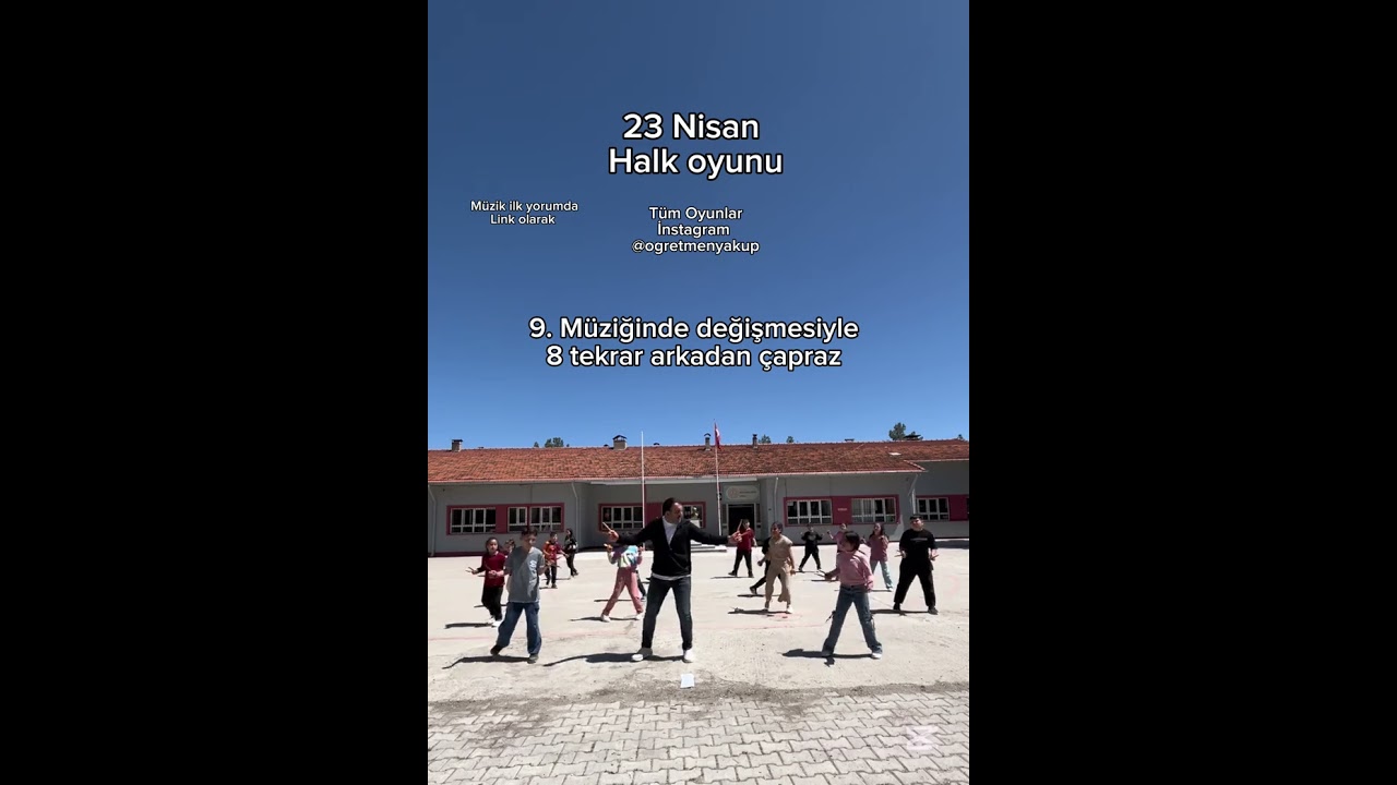 23 Nisan Halk oyunu kaşık  alt yazı anlatımlı