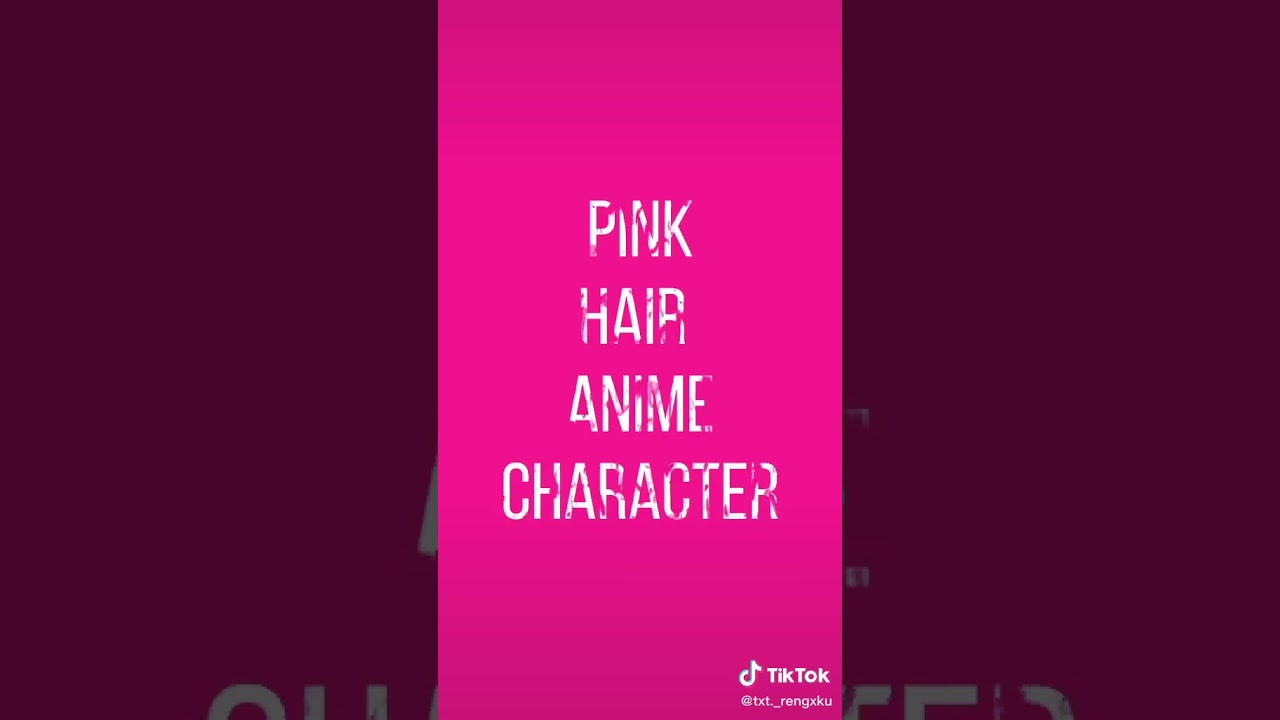 #anime //personajes de anime con cabello rosa/pinck hair anime characters//#recomended