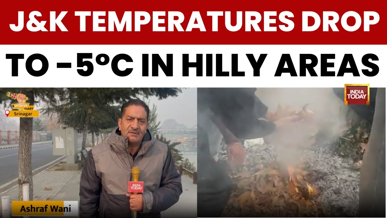 Kashmir Gripped by Intense Cold Wave as Temperatures Plunge Below Freezing | India Today News