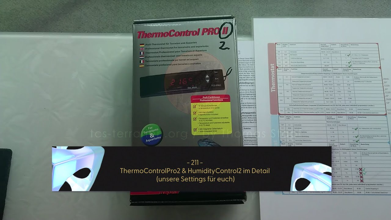 211 - ThermoControlPro2 & HumidityControl2 im Detail (unsere Settings für euch)