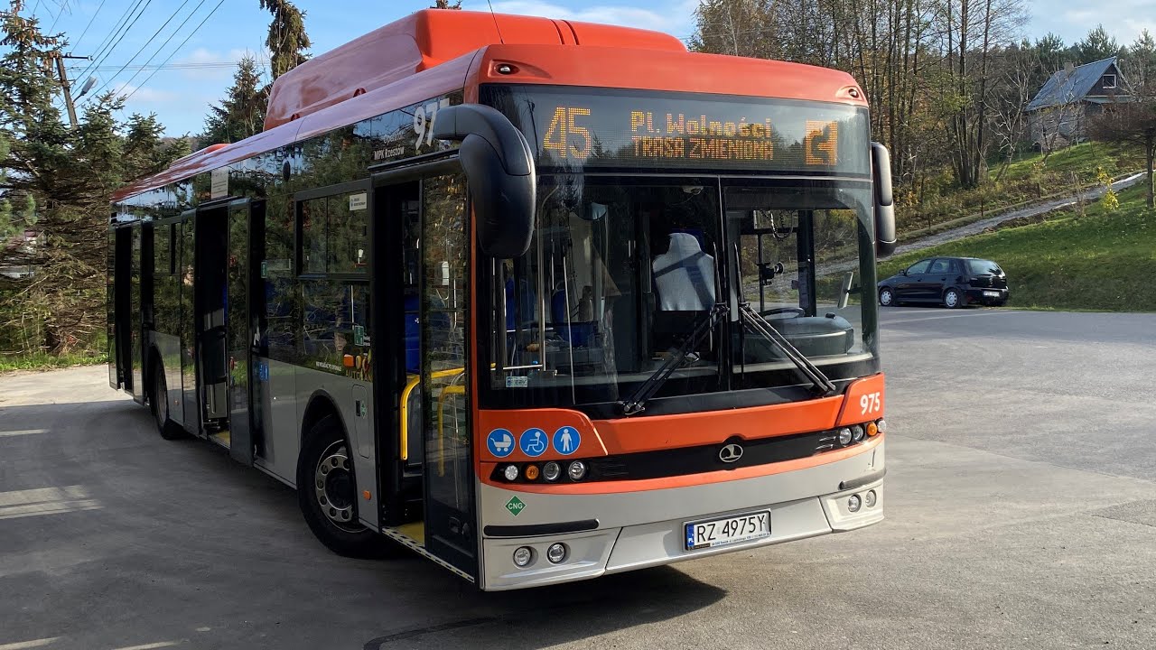 Linia 45. Mogielnica Pętla ➡️ Plac Wolności (Autosan Sancity M12LF CNG #975)