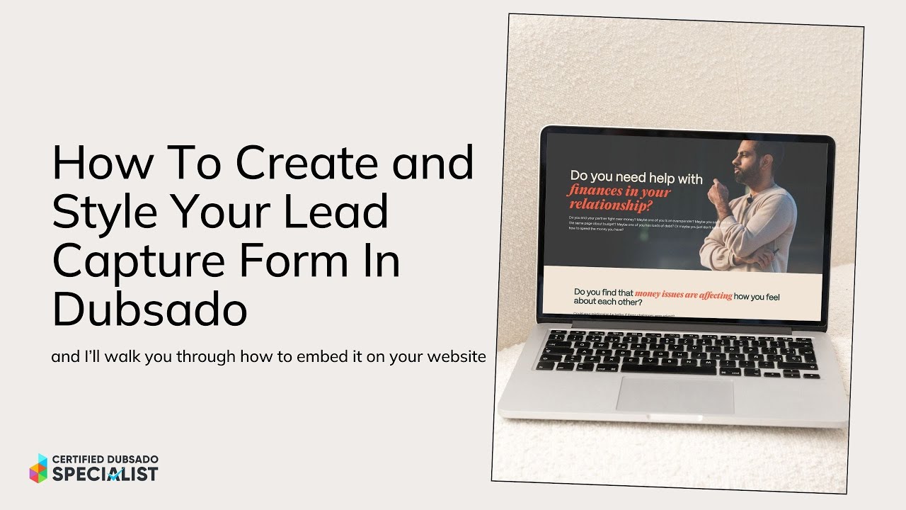 How To Create and Style Your Lead Capture Form In Dubsado