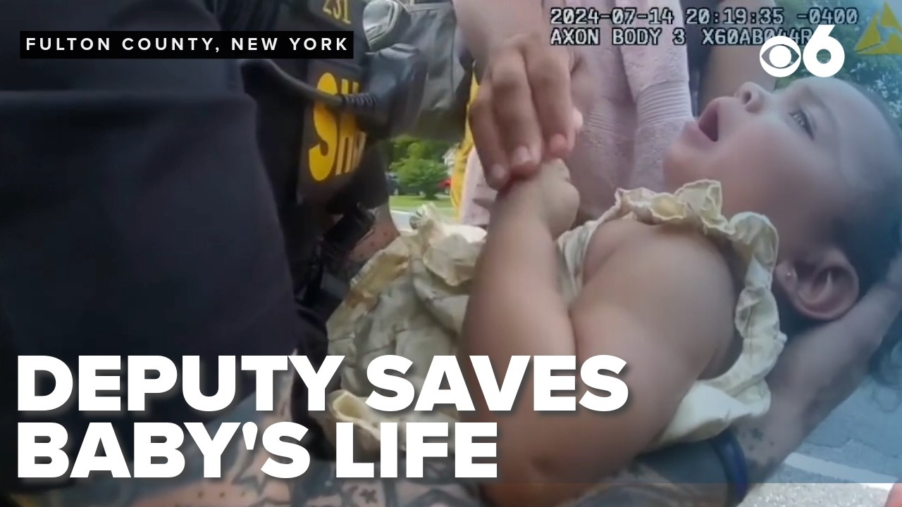 Hero deputy saves baby's life after she stops breathing