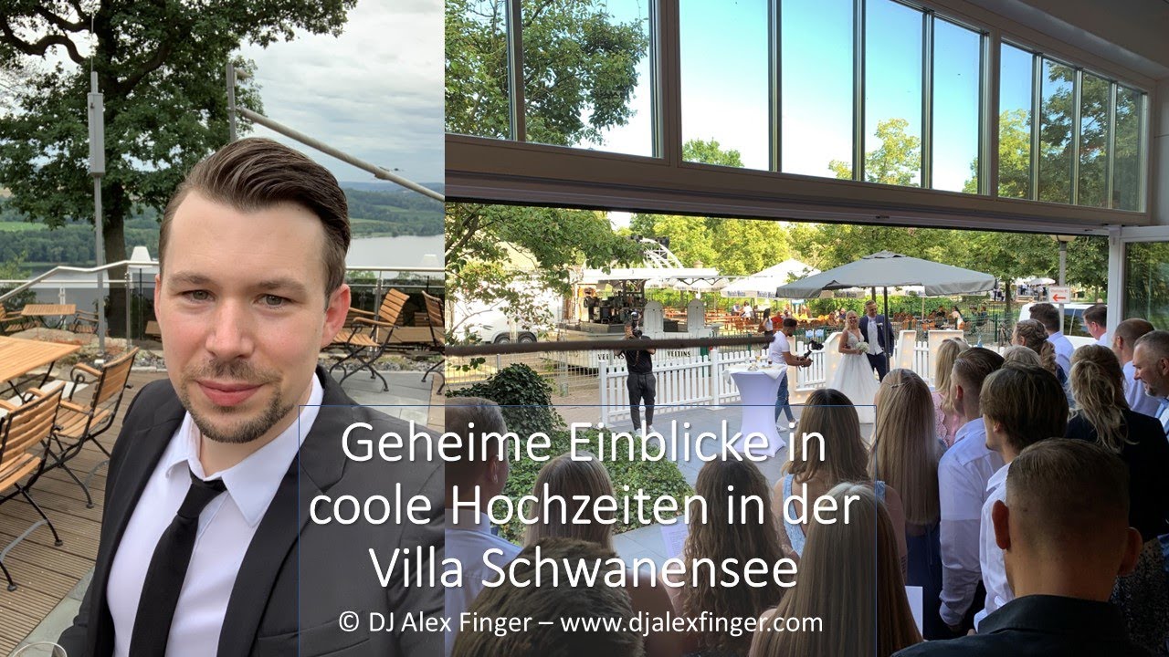 Coole Hochzeitsfeier  in der Villa Schwanensee (Stolzenhoff) in Bochum mit Hochzeits-DJ Alex Finger