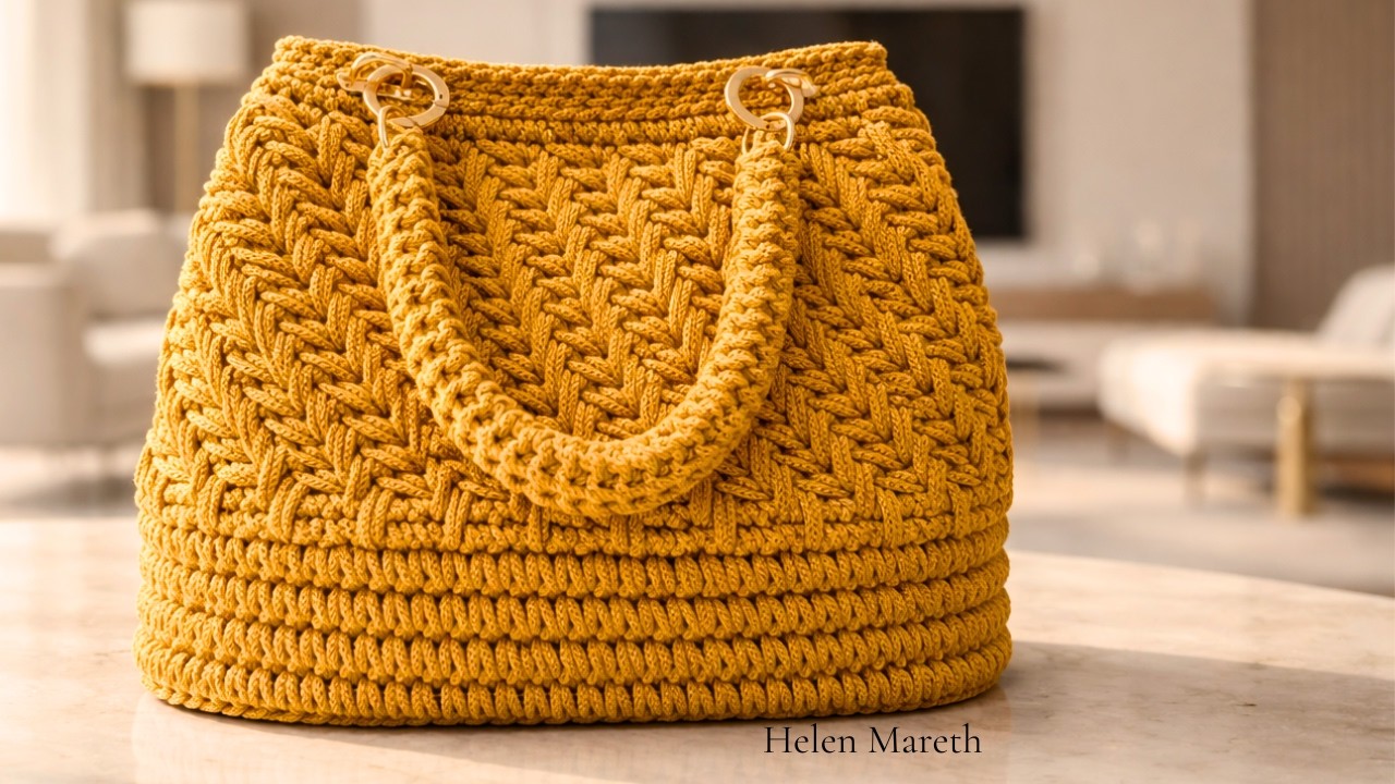 Bolsa Hélix em crochê muito fácil