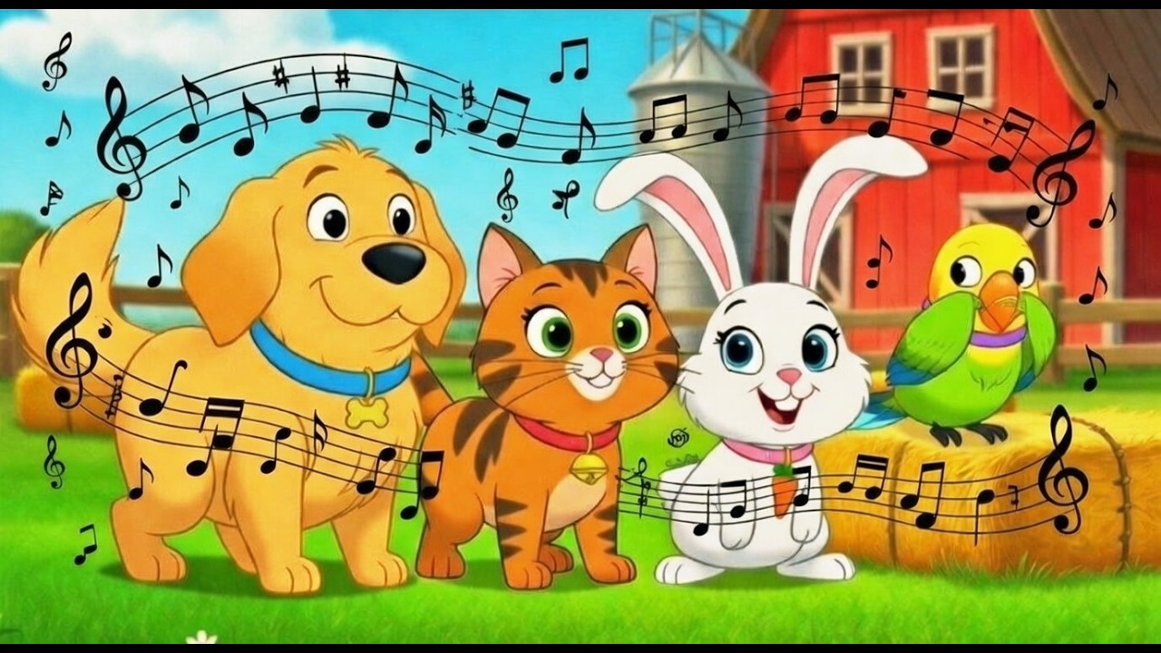 Animal Sounds Song for Kids 🐮🦁 Learn Farm & Zoo Animals | Bubbly Buddies