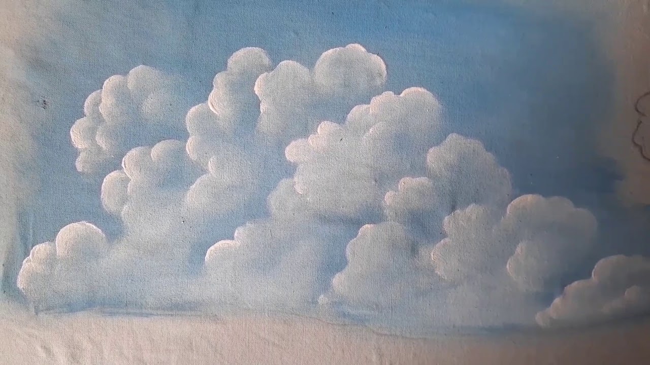 Os primeiros passos para pintar nuvens
