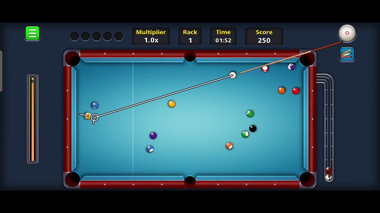 Pooltable game- no matter how I tried I failed 😭