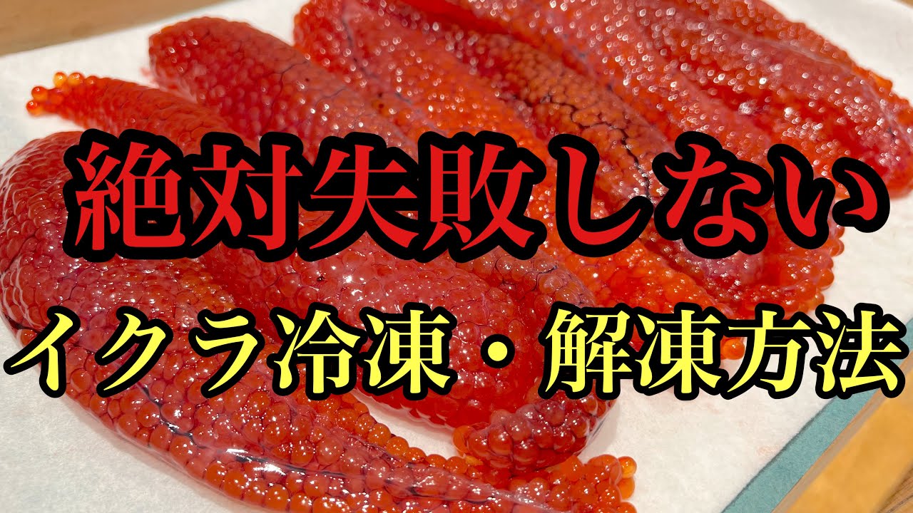 イクラのアルコール凍結と解凍方法#sushi #寿司#釣り