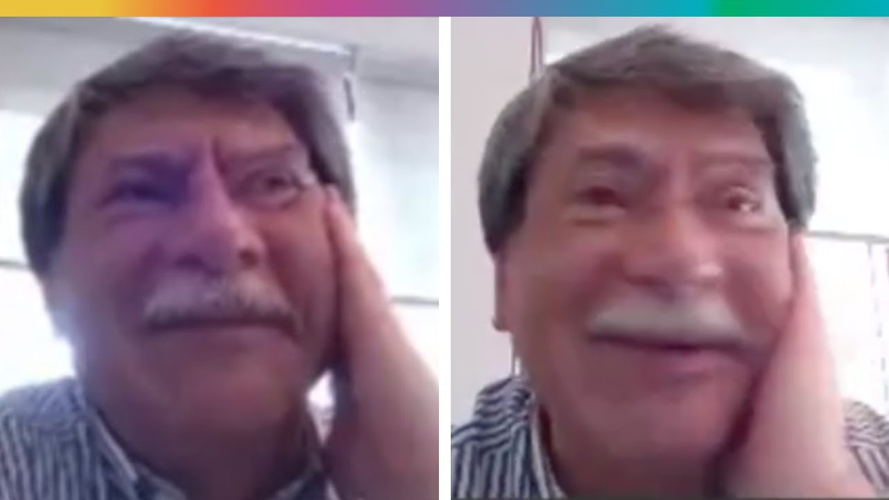 Alumnos consuelan a profesor tras verlo triste por problemas técnicos en su clase