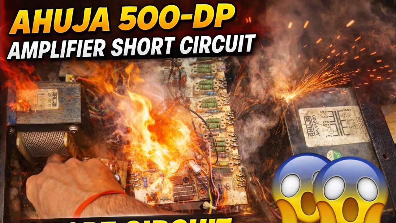Ahuja UBA500-DP Amplifier Short Circuit 😱 | Full Repair & Testing