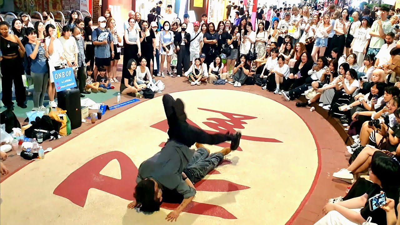 [STREET ARTIST] ONE OF. WITH AUDIENCE. INTERACTIVE HONGDAE BUSKING. 240818.
