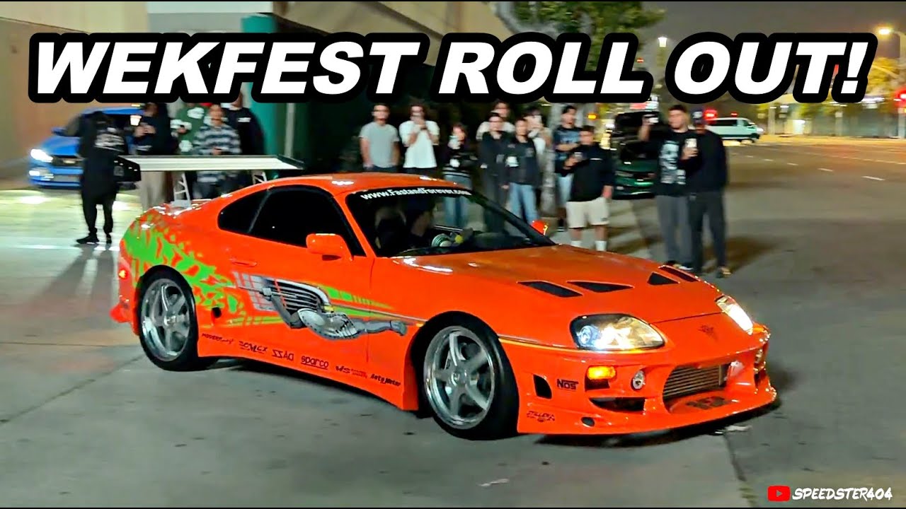 WEKFEST LA ROLL OUT 2025! Supra & Skyline GTR 2 Steps