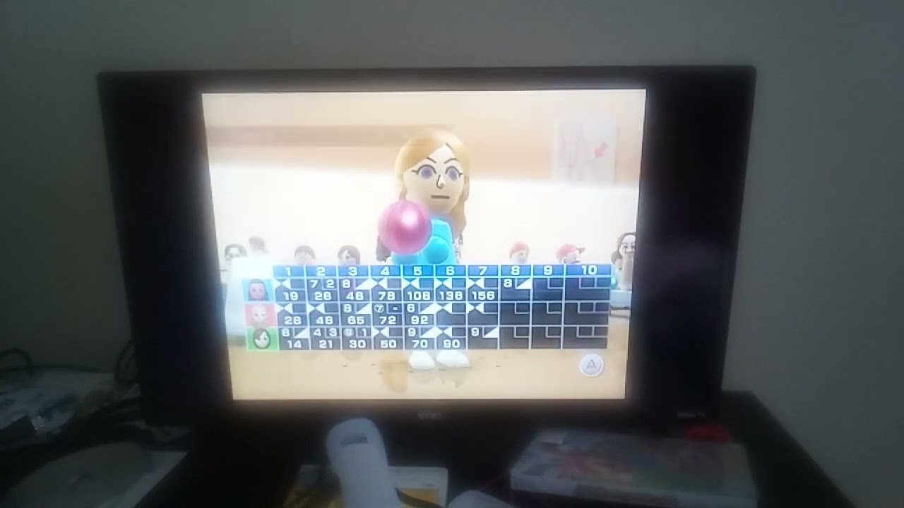 Wii sports bowling: Guest D VS Guest E VS Guest F 