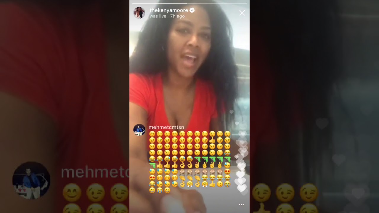 RHOA Kenya Moore Addressed Pregnancy &  Surrogate Rumors On Instagram Live