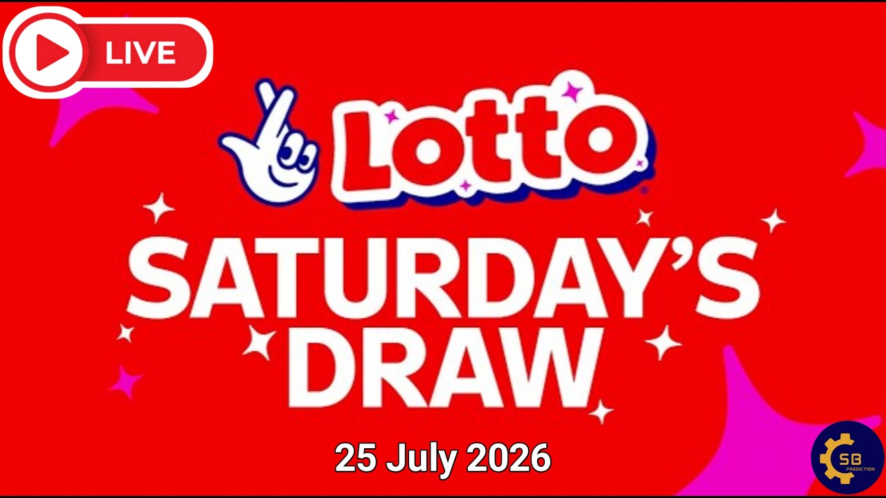 The National Lottery Lotto Draw Live results from Saturday 25 July 2026 | tonight's lotto Draw