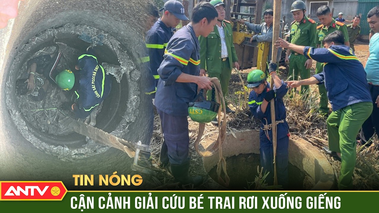 Phút nghẹt thở cứu bé trai rơi xuống giếng sâu 20m | ANTV