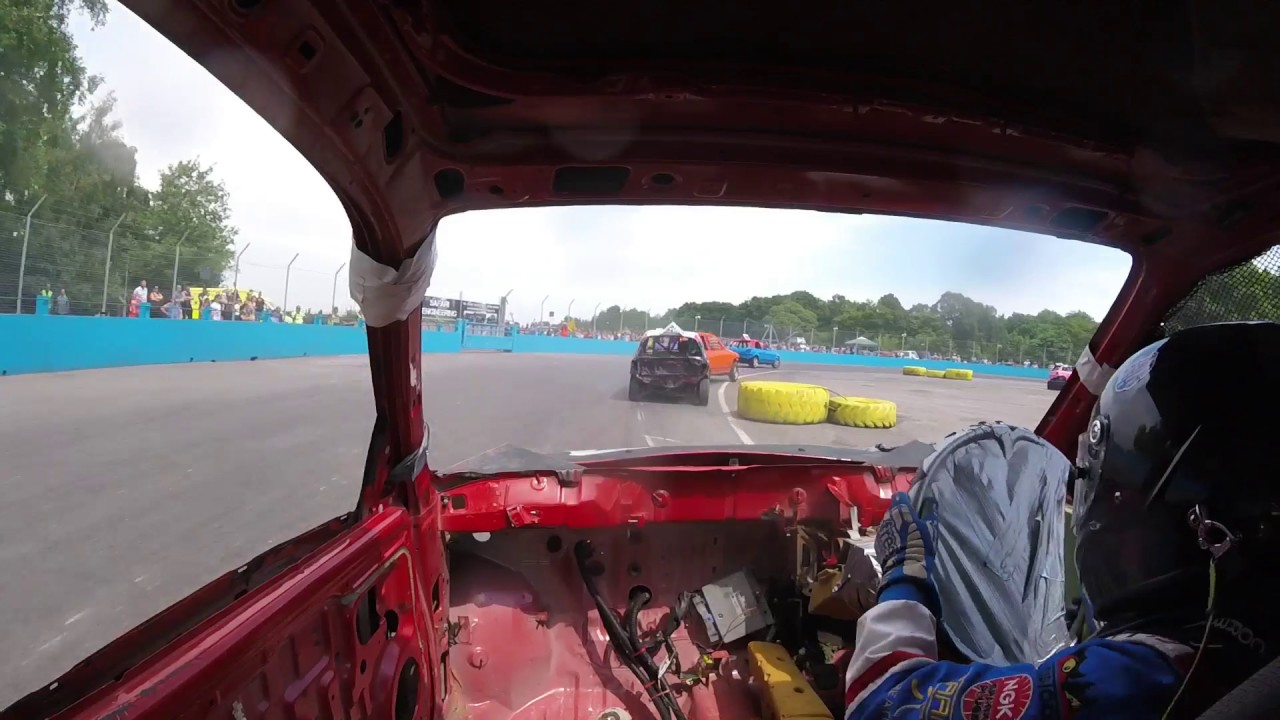 Albert Carter Racing, On board, 2nd in Heat 1, Junior Bangers, Aldershot Raceway, May 2017