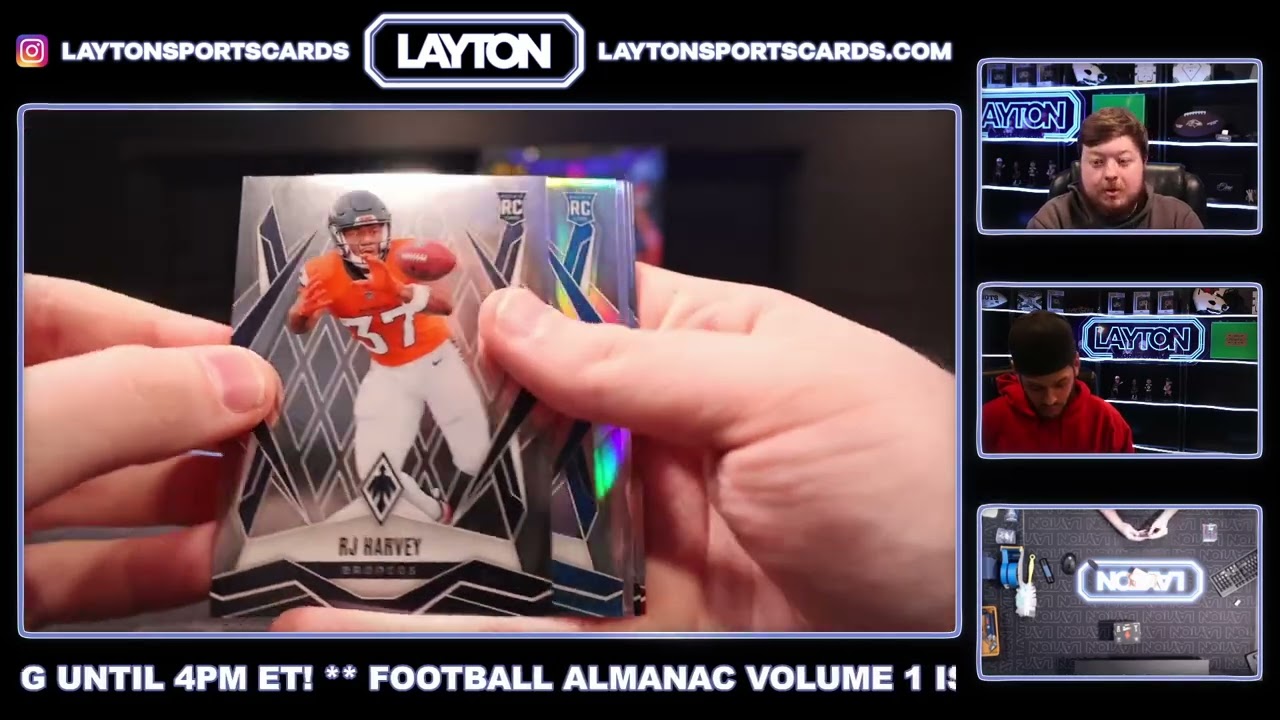 ON THE FLY 2025 Panini Phoenix Football Hobby 4 Box Break #4 RANDOM DIVISIONS