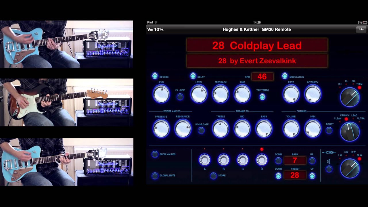 Gear Demo: Hughes & Kettner GrandMeister 36 + iPad app