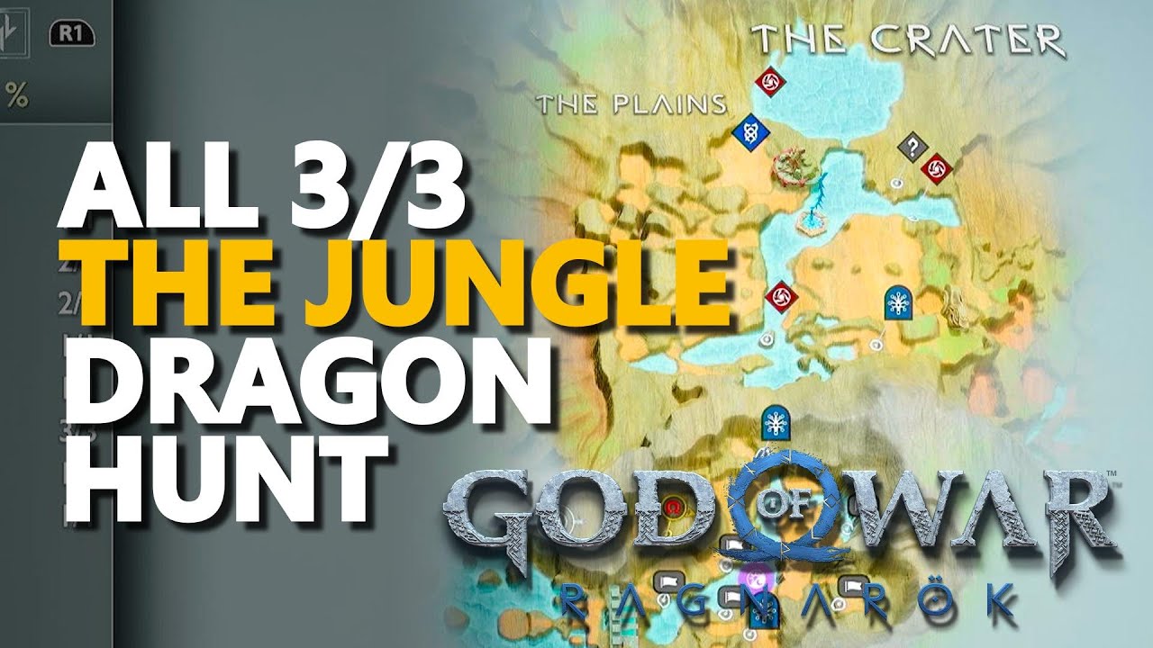 All The Jungle Dragon Hunt God Of War Ragnarok