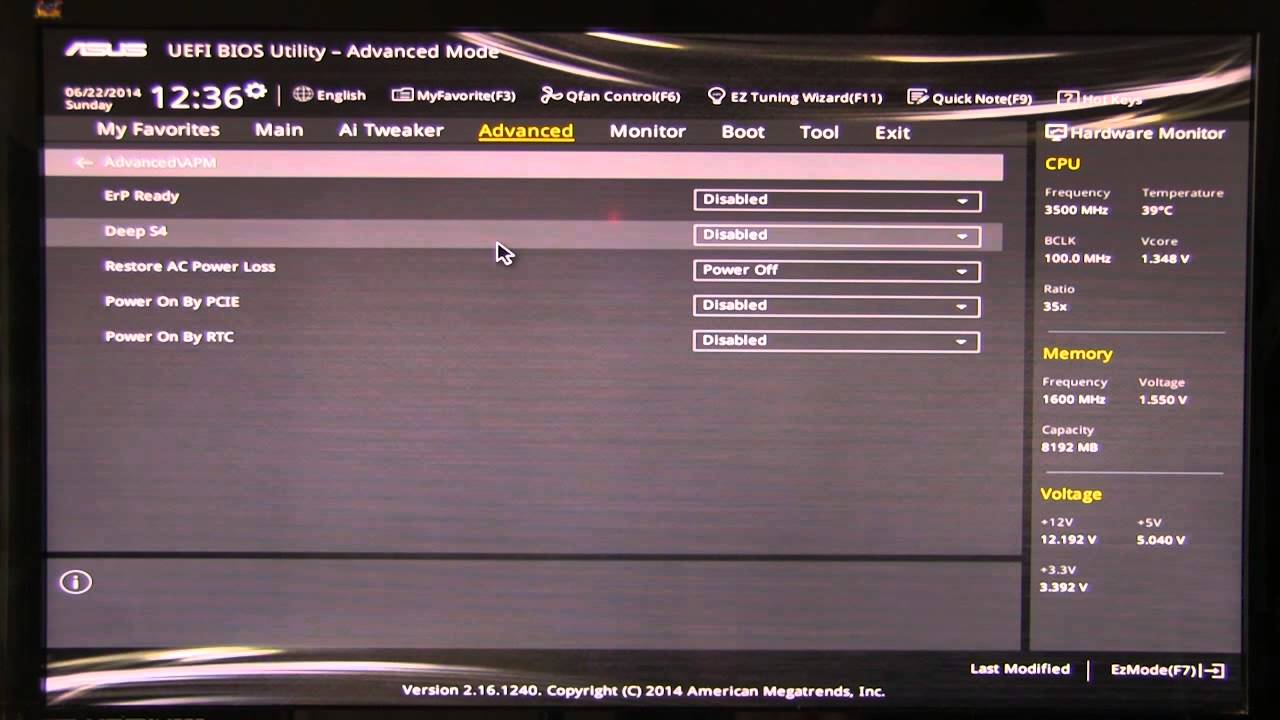 Asus Z97I Plus UEFI BIOS
