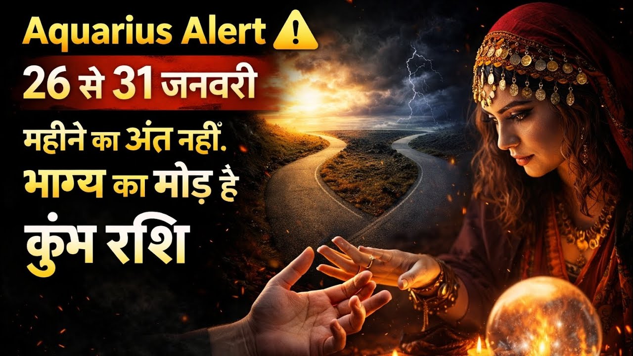 Aquarius Alert ⚠️ | 26 से 31 जनवरी | महीने का अंत नहीं, भाग्य का मोड़ है | कुंभ राशि