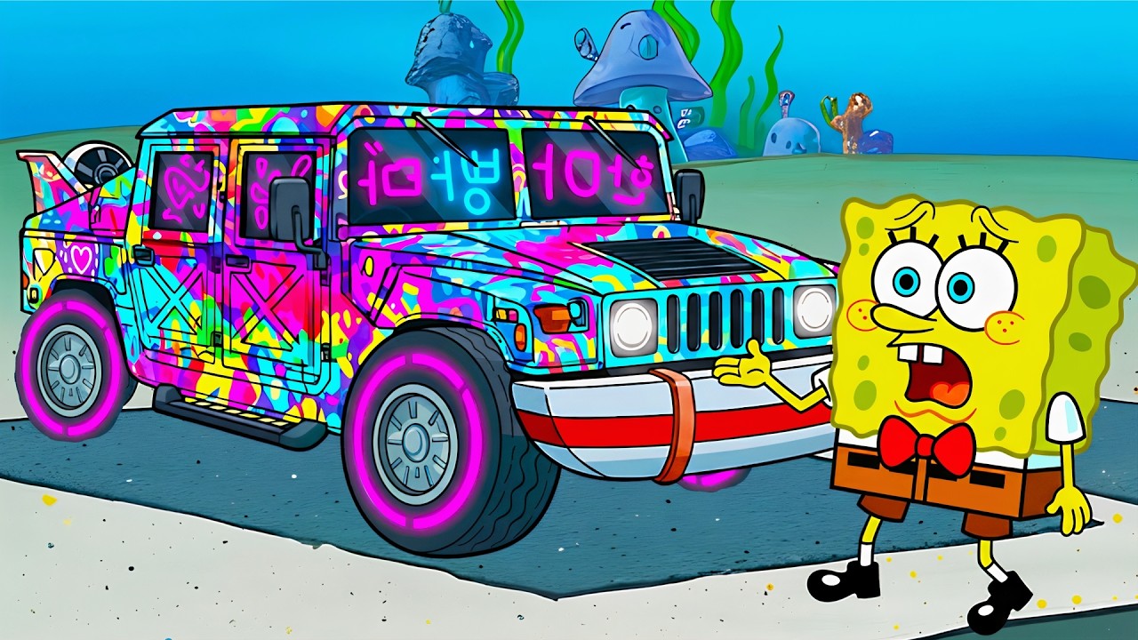 Bob Esponja Elige un coche Nuevo! (KPop Demon Hunters Animación)
