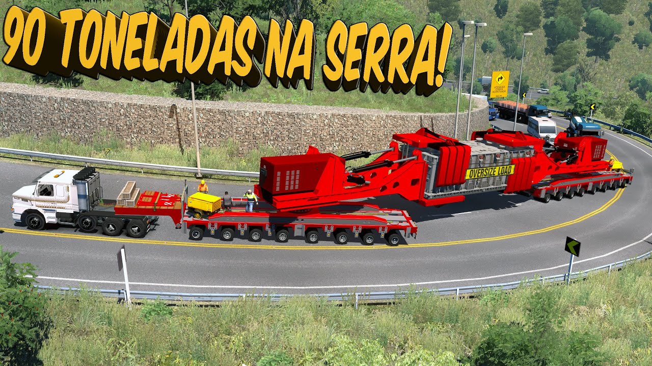 CARGA MEGA GIGANTE NA SERRA   DESAFIO NO EURO TRUCK SIMULATOR 2   VOLANTE G27