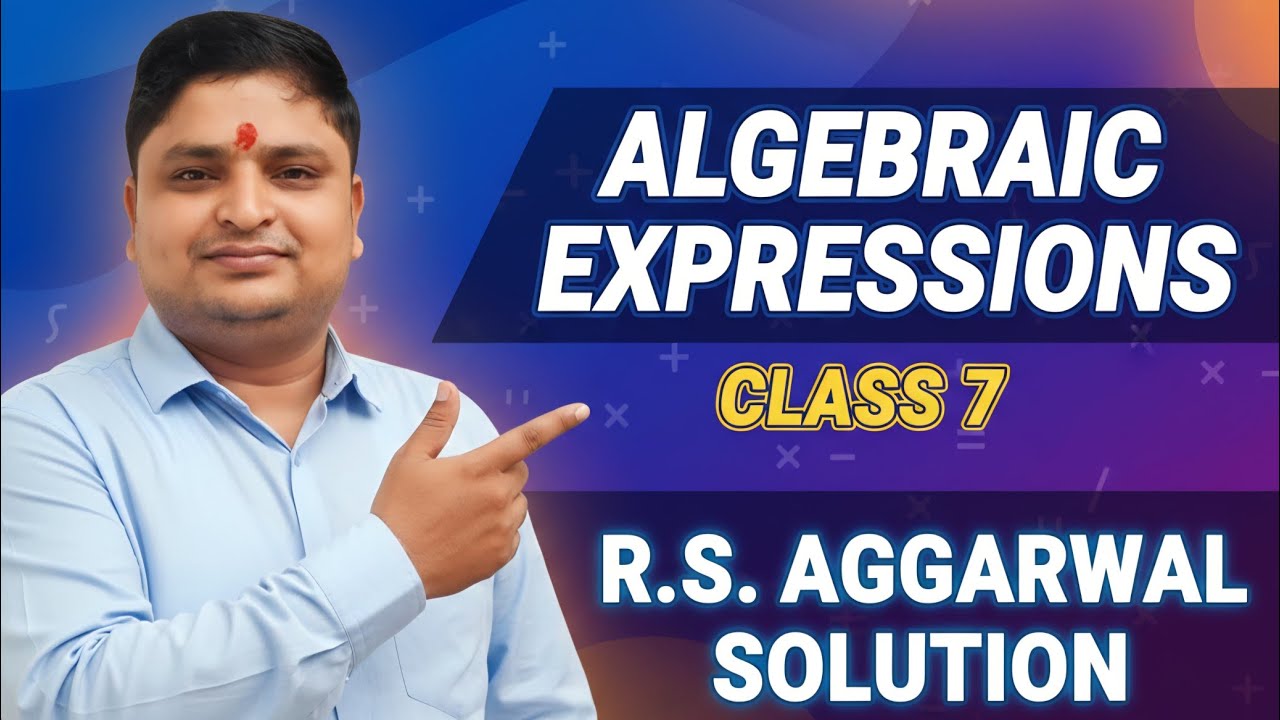 #Rs Aggarwal class 7th algebraic expressions exercise 6a