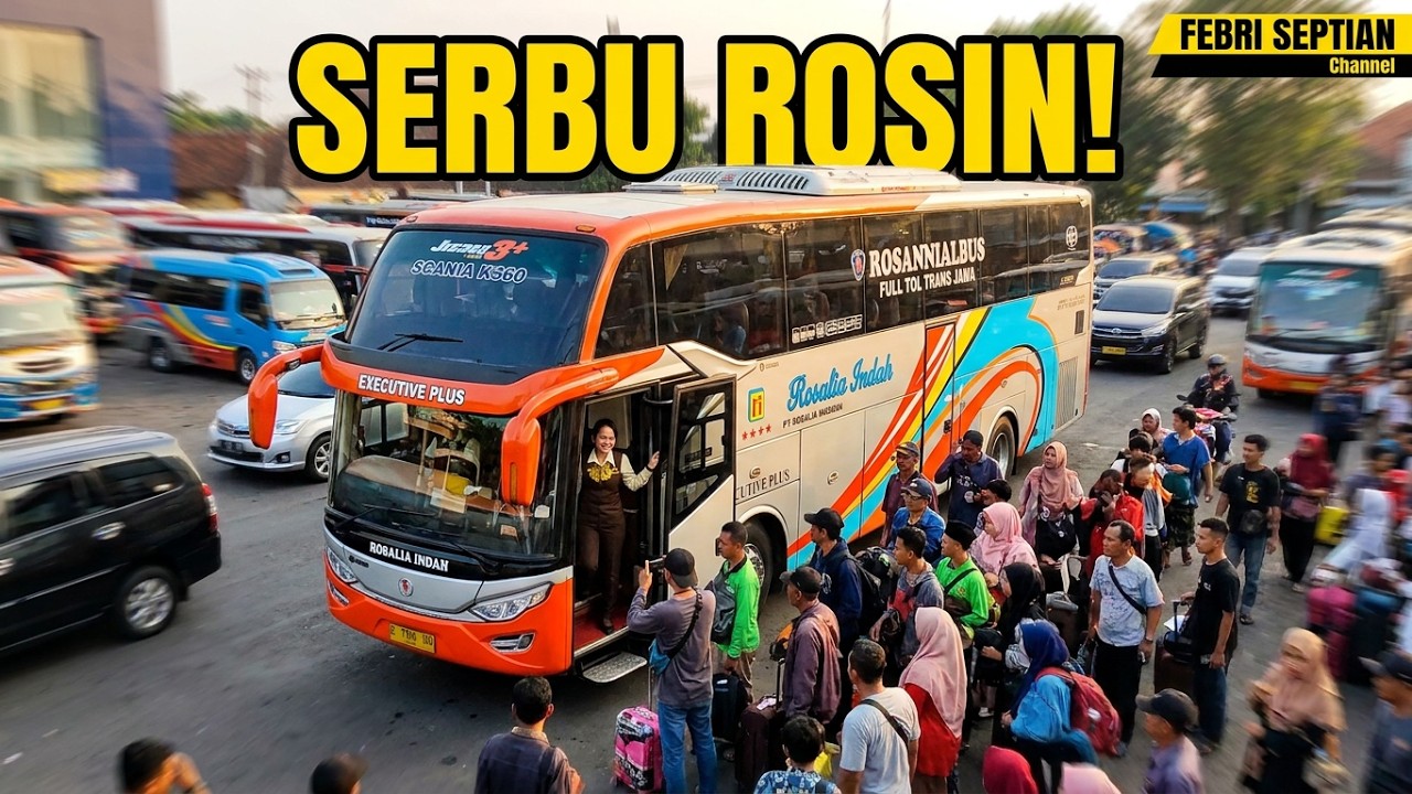 Bus Rosalia Indah Di Terminal Maospati Padat Penumpang Arah Barat!!!