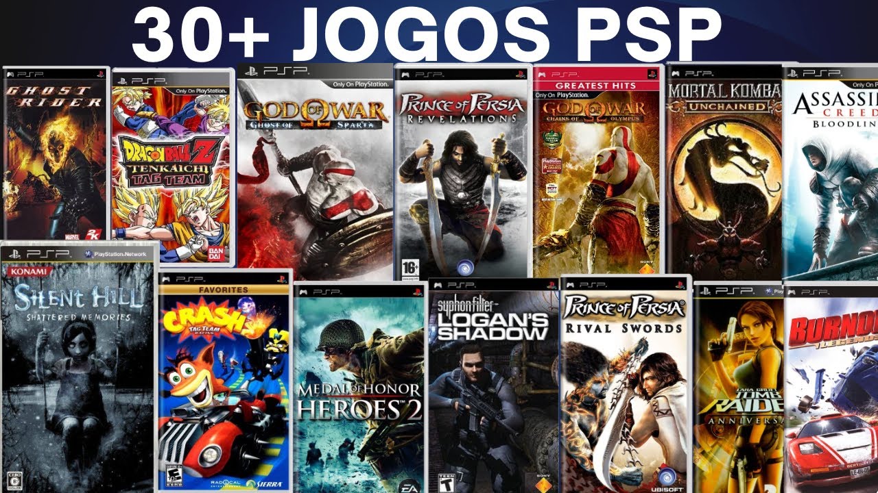 TOP 30 Melhores Jogos De PSP - ATUALIZADO 2024-2025