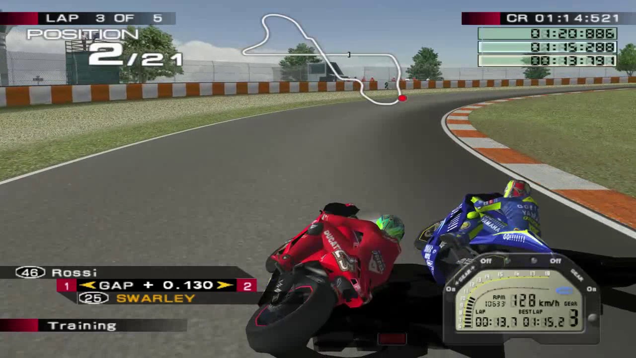 MotoGP 4 PS2 | Training | Ducati Desmosedici GP4 | Ducati Team
