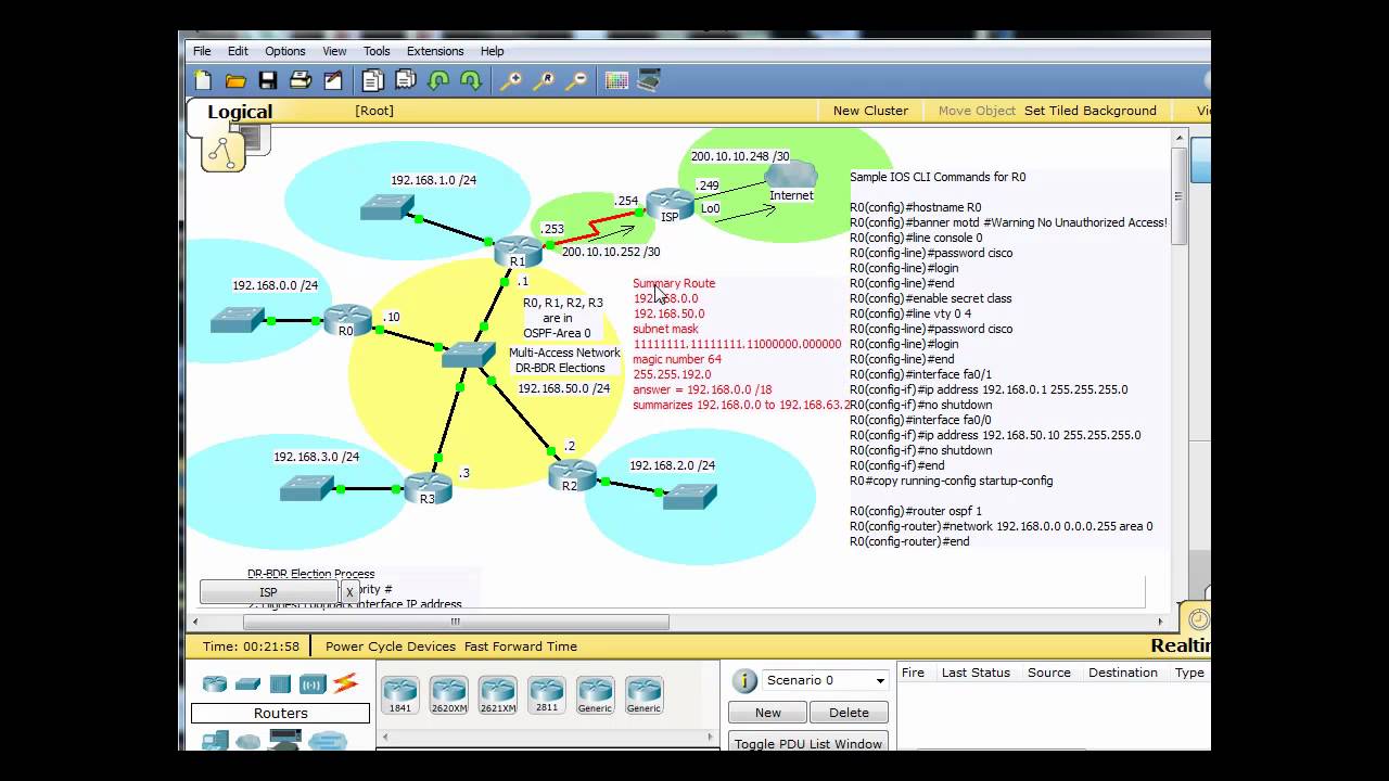 OSPF DR/BDR elections using Packet Tracer - Part 1