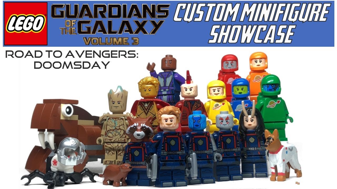 LEGO СТРАЖИ ГАЛАКТИКИ ТОМ 3: Демонстрация кастомных минифигурок (Путь к Судному дню Мстителей)
