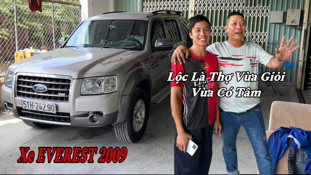 Lộc sửa xe EVEREST đời 2009, máy yếu, hao dầu. Chủ xe rất mừng khi xe chạy rất bốc