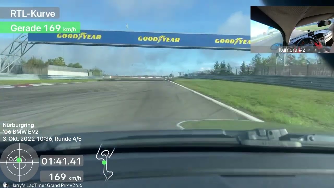 Eine Runde Nürburgring GP Strecke mit meinem BMW 335i