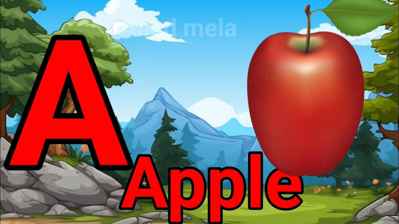 A to Z I Alphabet I A for Apple 🍎 I Kids Education I Toddler #abcdmela #abcd #abcde 