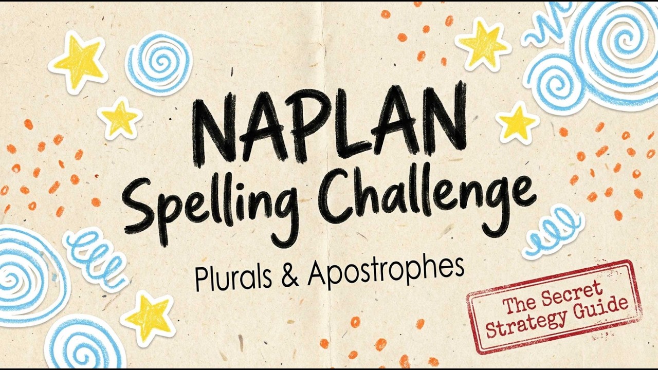 NAPLAN 7 Language Conventions - SPELLING: Plurals, y and the apostrophe