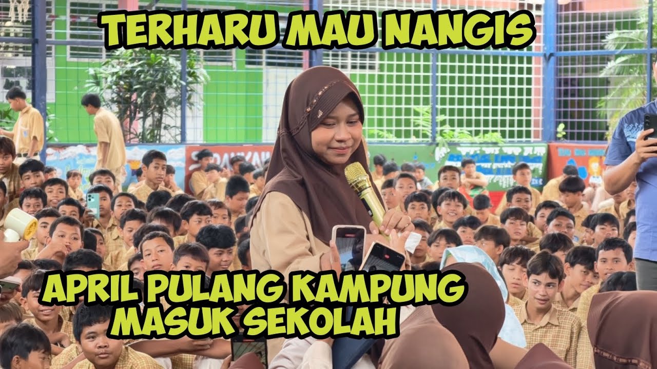 April pulang kampung masuk sekolah smp 1 pabedilan