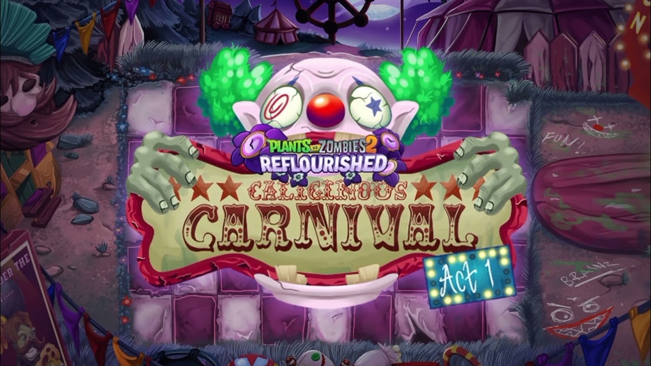 PvZ2 Reflourished OST: Caliginous Carnival Choose Your Seeds Theme [Looped]