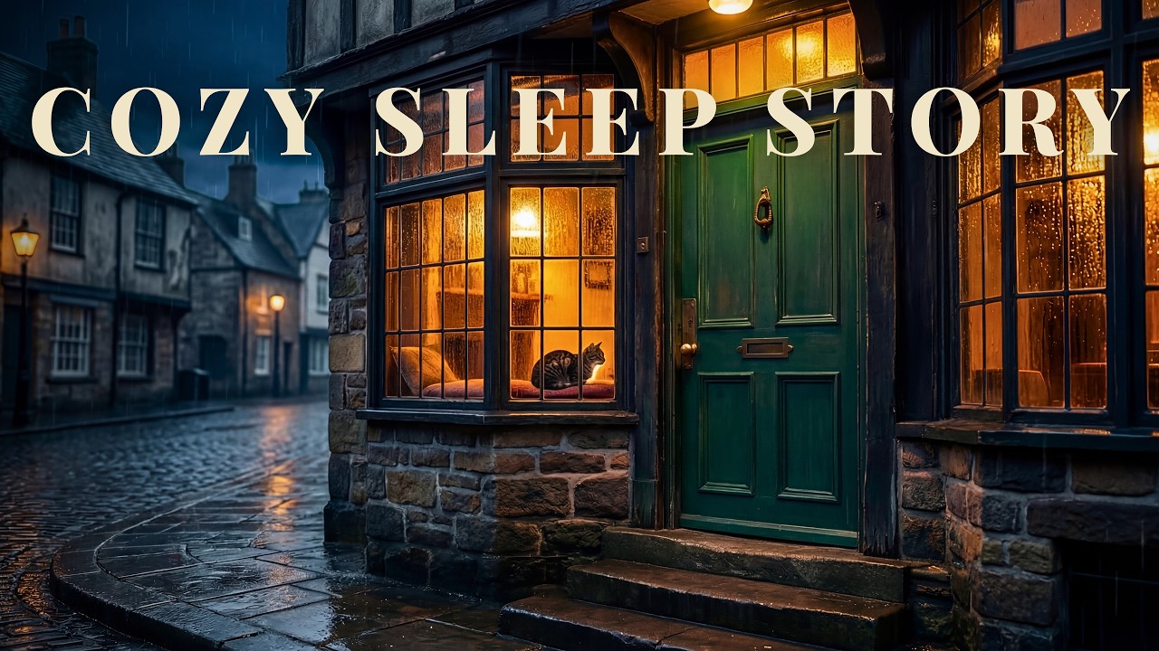 Fall Asleep to Rain at a Cozy Cat Boarding House 🐈 Sleep Story for Adults